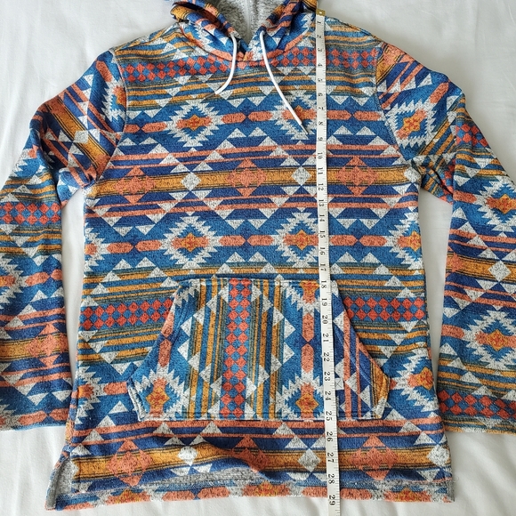 Buckle Departwest Hoodie, Medium, Blue and Orange - Picture 3 of 5